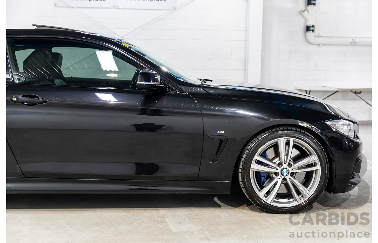 11/2015 BMW 435i F32 MY15 2d Coupe Black Sapphire Metallic Turbo 3.0L