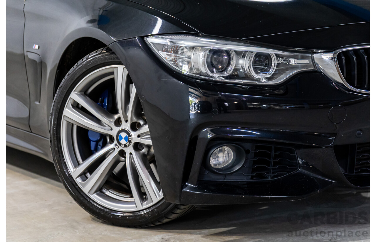 11/2015 BMW 435i F32 MY15 2d Coupe Black Sapphire Metallic Turbo 3.0L