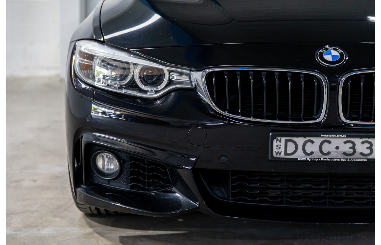 11/2015 BMW 435i F32 MY15 2d Coupe Black Sapphire Metallic Turbo 3.0L