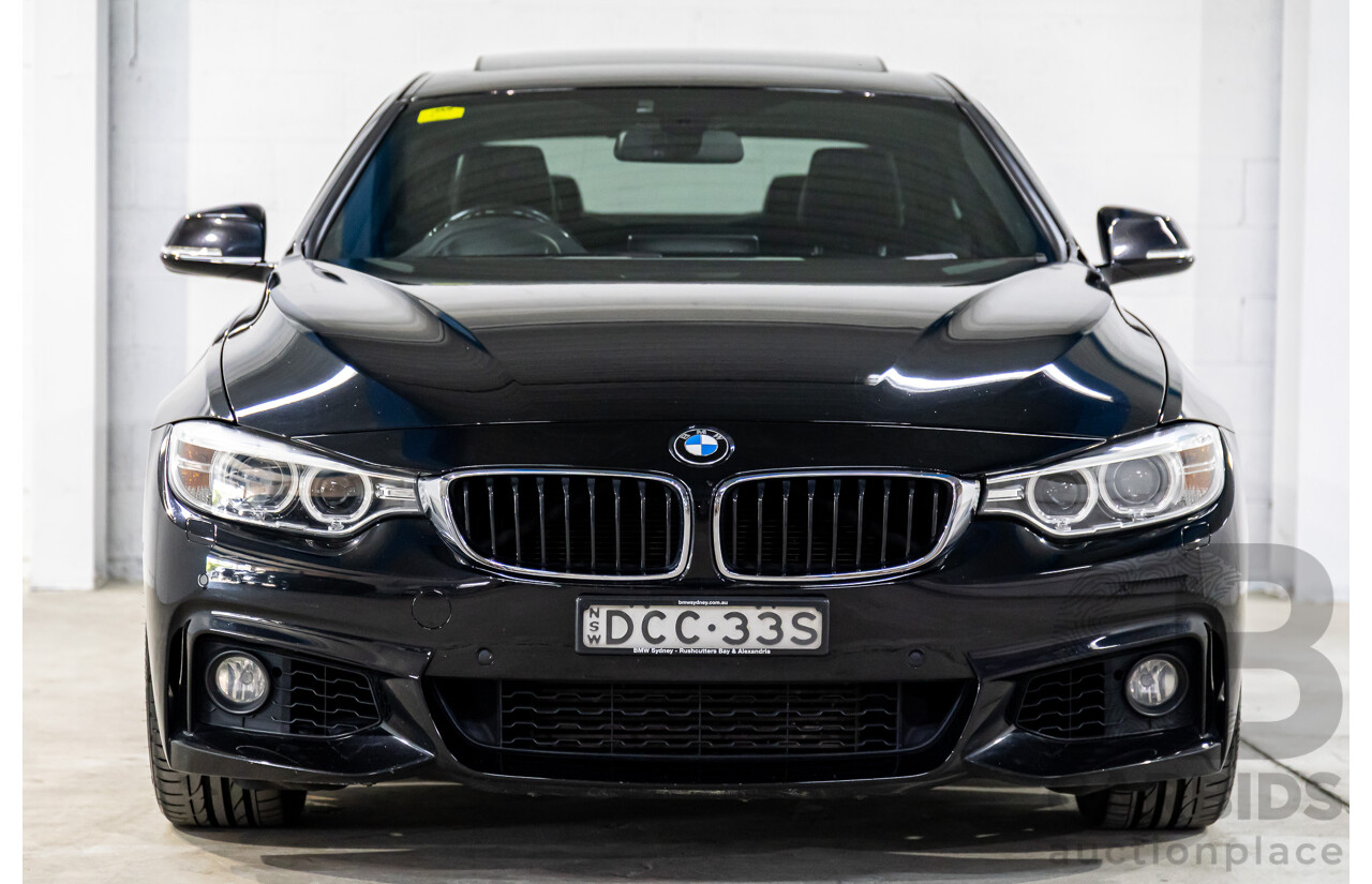 11/2015 BMW 435i F32 MY15 2d Coupe Black Sapphire Metallic Turbo 3.0L