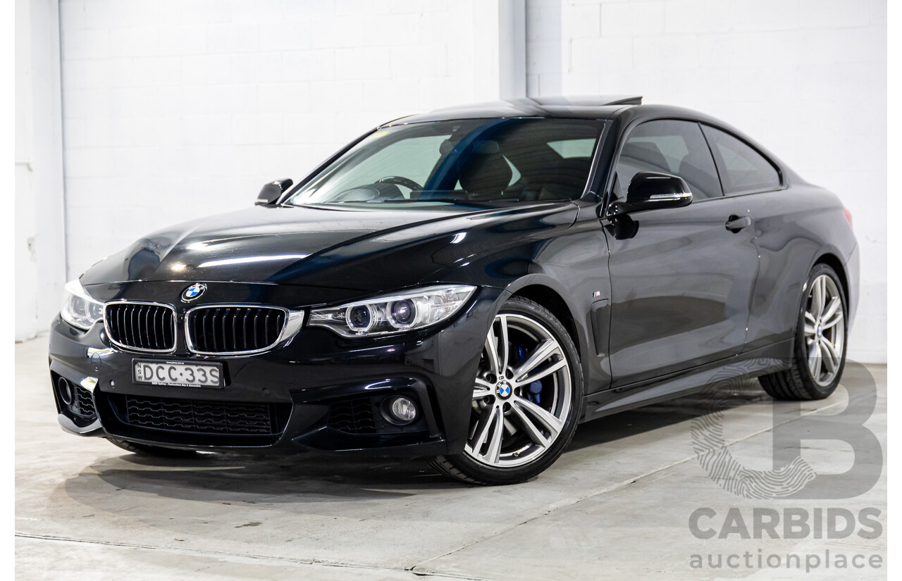 11/2015 BMW 435i F32 MY15 2d Coupe Black Sapphire Metallic Turbo 3.0L