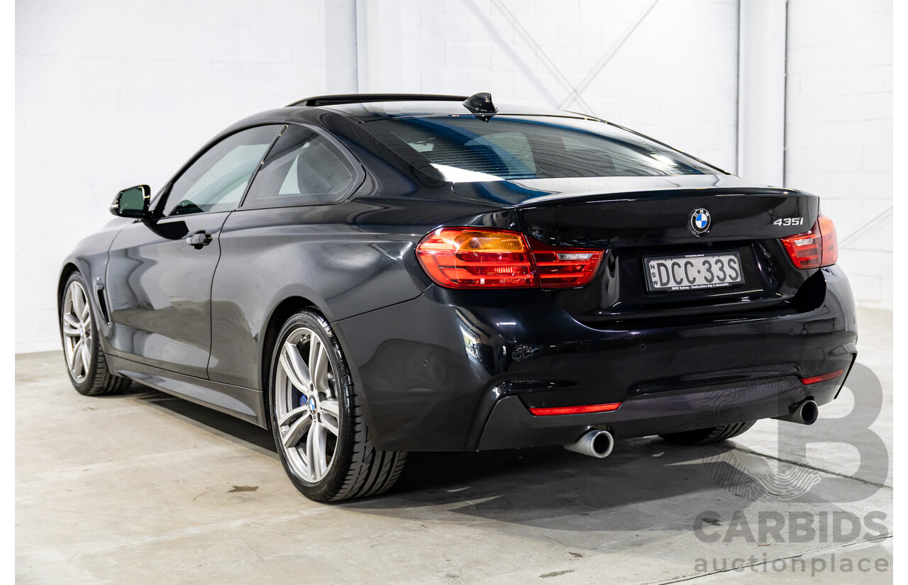 11/2015 BMW 435i F32 MY15 2d Coupe Black Sapphire Metallic Turbo 3.0L