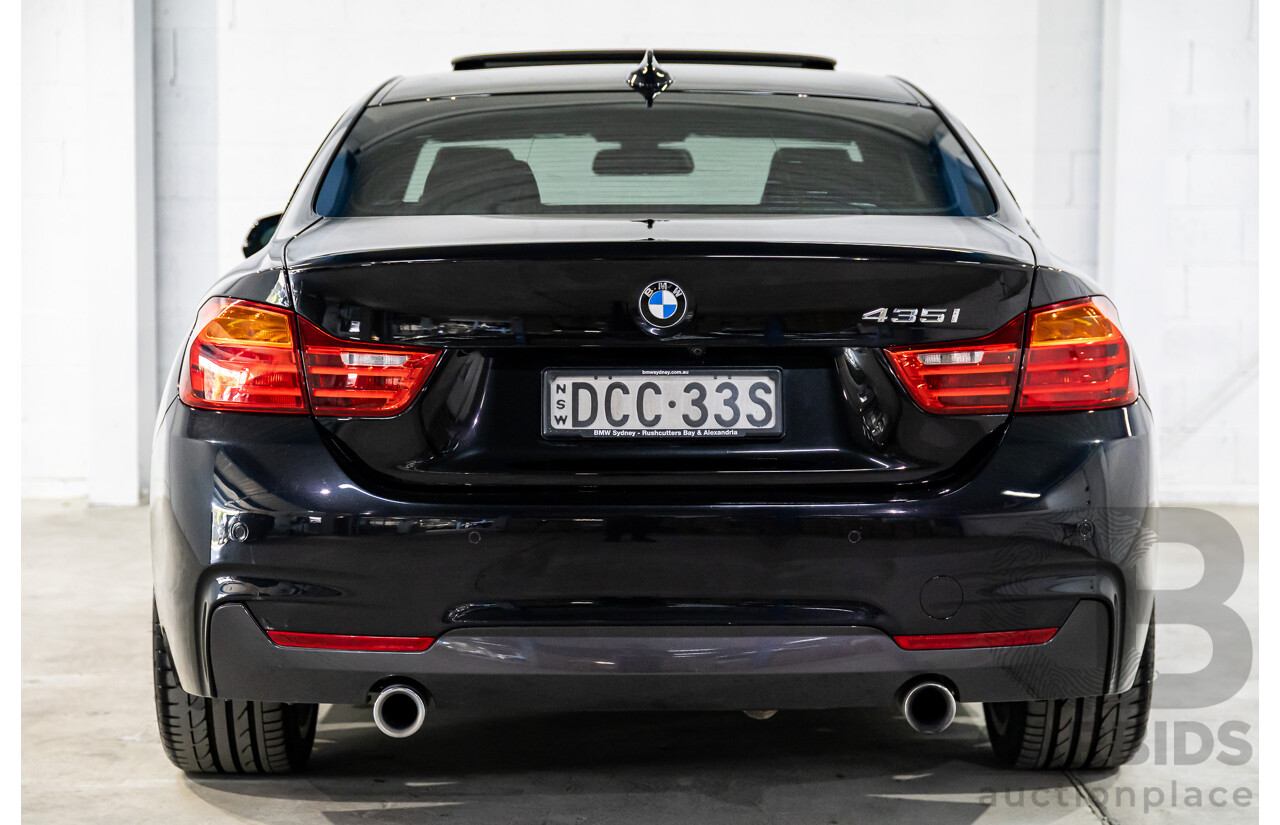11/2015 BMW 435i F32 MY15 2d Coupe Black Sapphire Metallic Turbo 3.0L