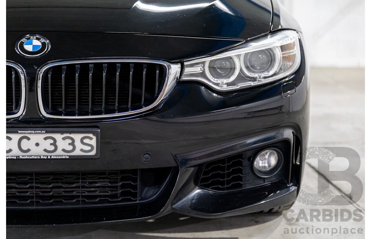11/2015 BMW 435i F32 MY15 2d Coupe Black Sapphire Metallic Turbo 3.0L