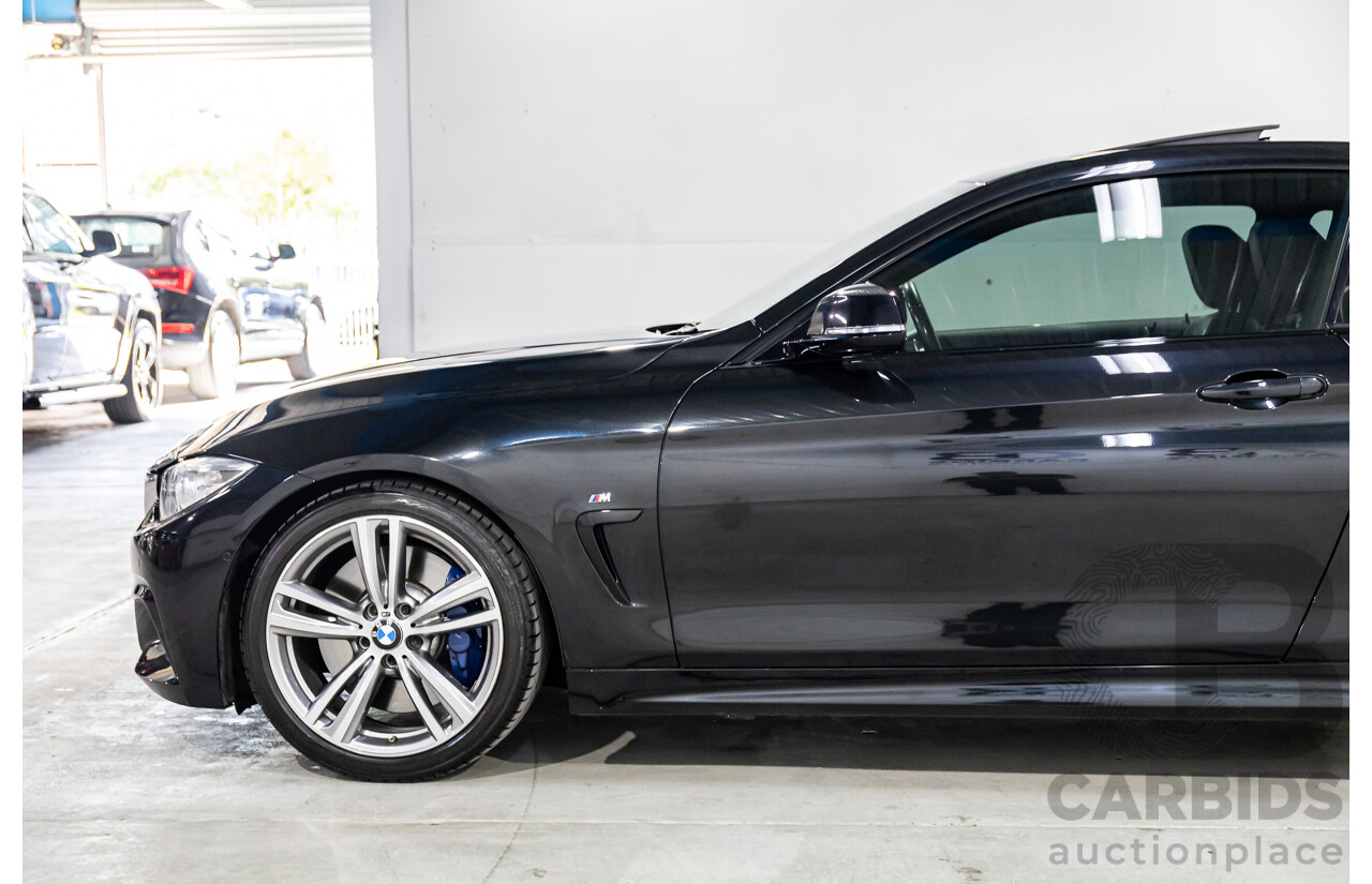 11/2015 BMW 435i F32 MY15 2d Coupe Black Sapphire Metallic Turbo 3.0L