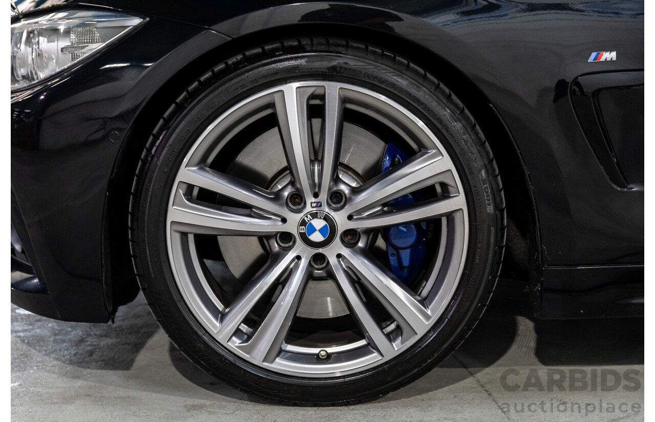 11/2015 BMW 435i F32 MY15 2d Coupe Black Sapphire Metallic Turbo 3.0L
