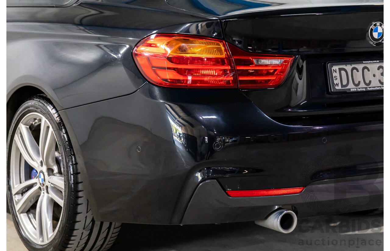 11/2015 BMW 435i F32 MY15 2d Coupe Black Sapphire Metallic Turbo 3.0L