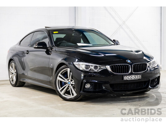 11/2015 BMW 435i F32 MY15 2d Coupe Black Sapphire Metallic Turbo 3.0L
