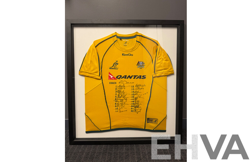 2011 Wallabies Jersey - Tri Nations Winning Squad - Signed and Framed