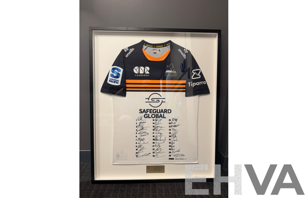 2024 ACT Brumbies Jersey - Signed and Framed