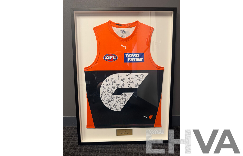2024 GWS Giants Jersey - Signed and Framed