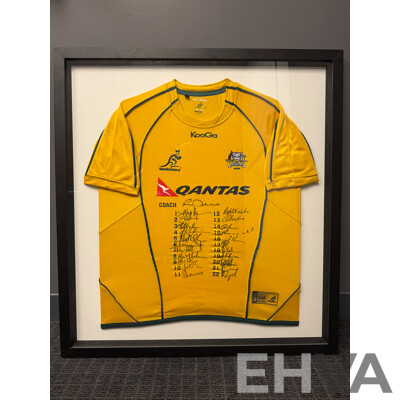 2011 Wallabies Jersey - Tri Nations Winning Squad - Signed and Framed