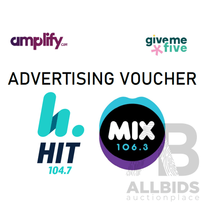 $5000  Hit 104.7 / Mix 106.3  Advertising Voucher