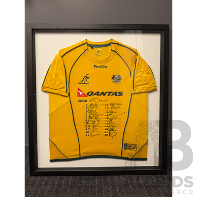 2011 Wallabies Jersey - Tri Nations Winning Squad - Signed and Framed