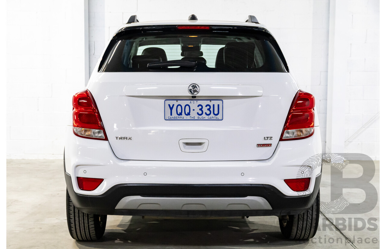 9/2019 Holden Trax LTZ (FWD) TJ MY20 4d Wagon Summit White Turbo 1.4L