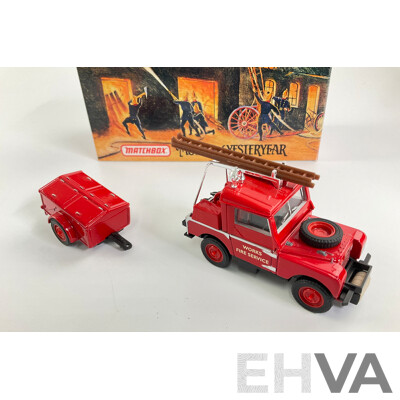 Vintage Matchbox Models of Yesteryear Fire Engine Series 1948 Land Rover Auxiliary