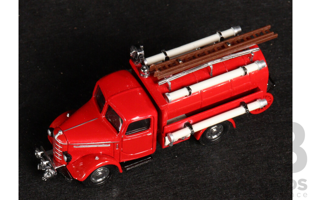 Two Vintage Matchbox Models of Yesteryear 1954 Ford Civil Defense Truck and 1939 Bedford Water Tanker