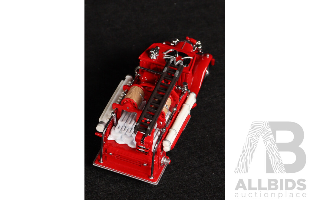 Two Vintage Matchbox Models of Yesteryear 1932 Ford AA Fire Engine and 1932 Mercedes-Benz Ladder Truck