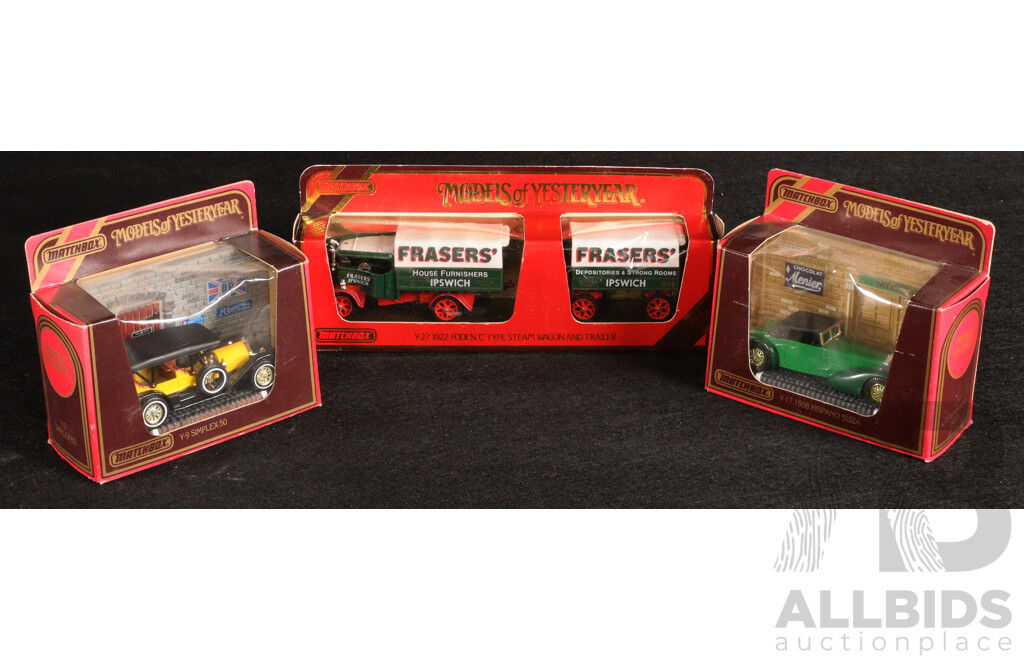 Vintage Matchbox Models of Yesteryear Classic Cars, Promotional Trucks and Bus