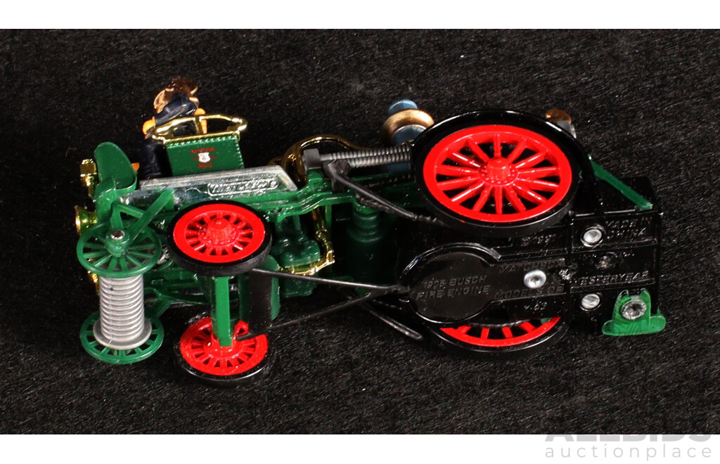 Vintage Matchbox Models of Yesteryear 1905 Fowler Showman's Engine(2) 1905 Busch Self Propelled Fire Engine