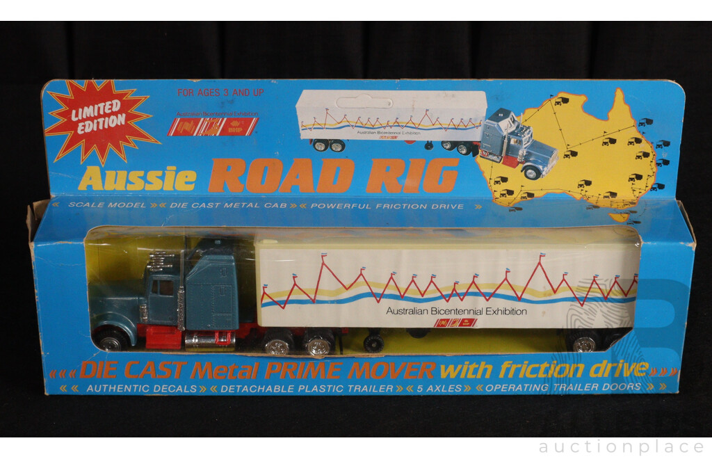 Vintage Diecast Aussie Big Rig, Buddy L Lil Brutes, Ertl John Deere Tractors, Zylmex Wind Racer