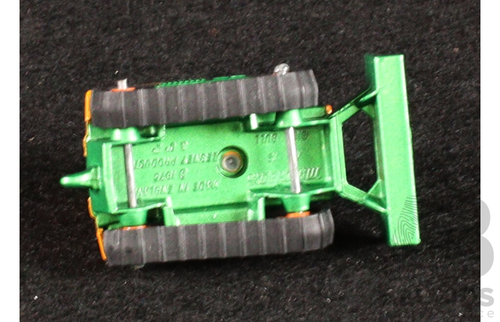 Vintage Matchbox 75 Vehicles Including Big Bull, Cattle Truck, Police Patrol, Hovercraft, Dump Truck Box