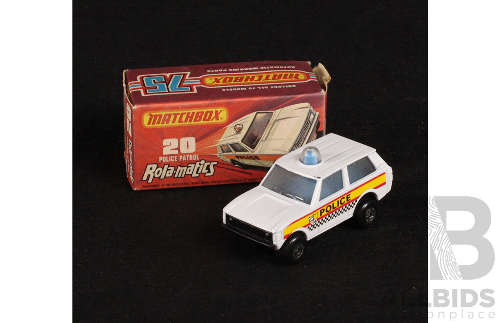 Vintage Matchbox 75 Vehicles Including Toyota Celica, Fire Chief, Police Patrol