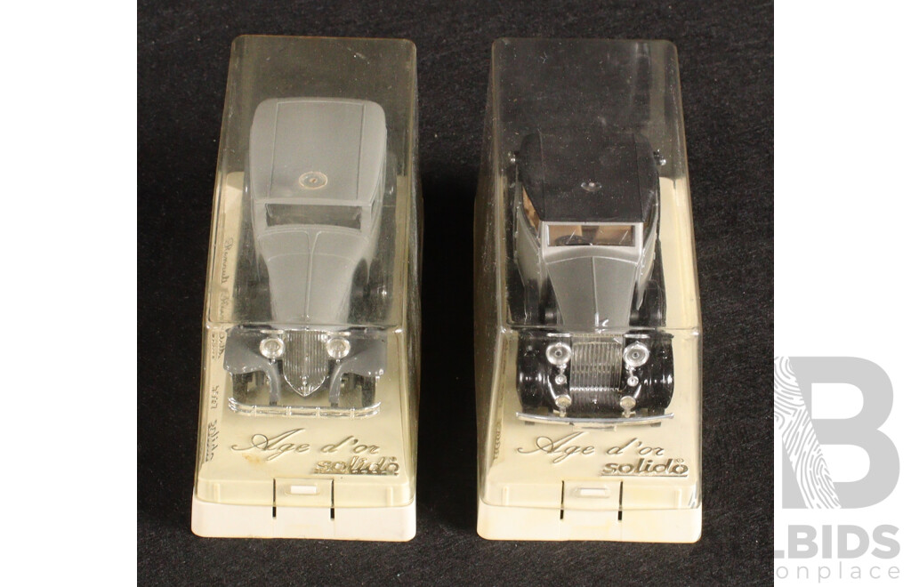 Vintage Solido Diecast Renault Reinastella and Rolls Royce Phantom