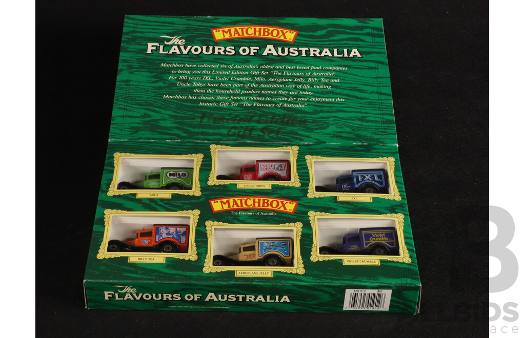 Collection of Matchbox 40th Anniversary Commemorative Pack, Flavours of Australia, 1912 Packard