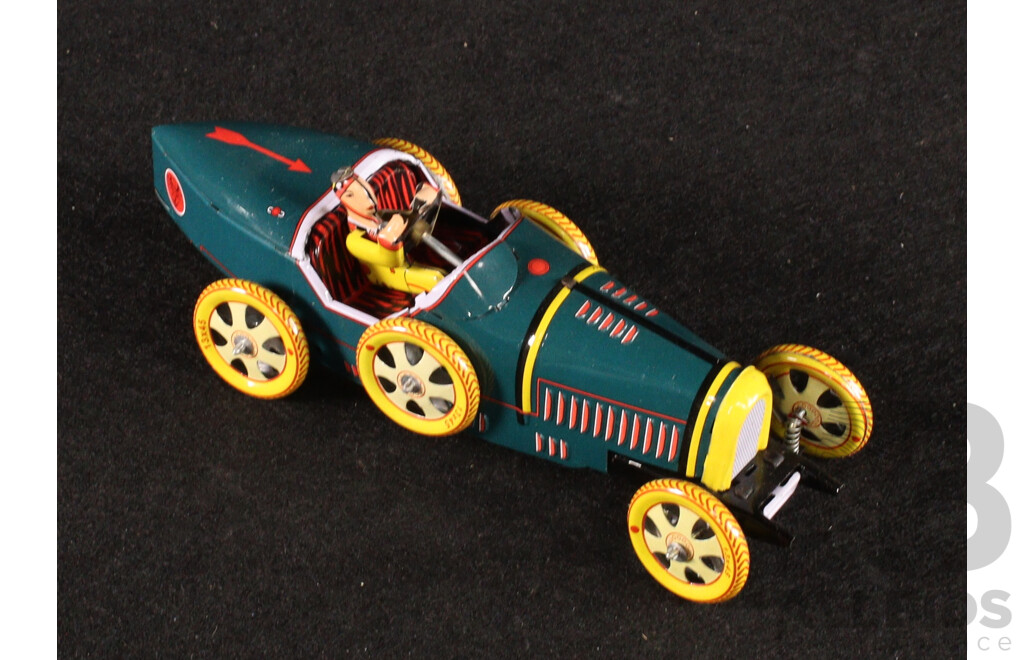 Collection of Diecast Vehicles Including Hot Wheels Crack Ups, Burago, Majorette, Pressed Steel Bugatti