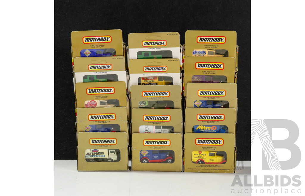 Collection of Vintage Matchbox Limited Edition/Australian Collector Model Vehicles Including Promotional Trucks and Locomotive