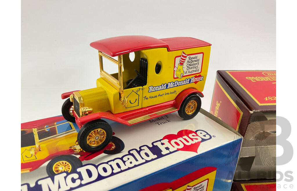 Vintage Matchbox Models of Yesteryear Special Edition 1829 Stephensons Rocket and Ronald McDonald House 1912 Ford Model T Truck