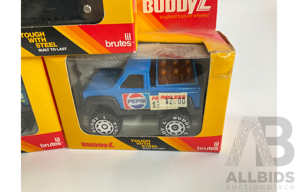 1980’s Buddy L Steel Lil Brutes Including Bulldozer Pepsi and Buddy L Pickups