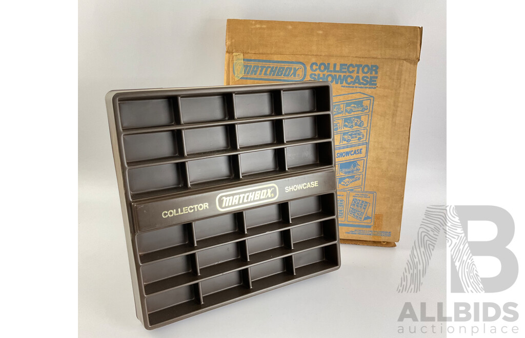 Vintage Matchbox Collector Show Case with Original Box