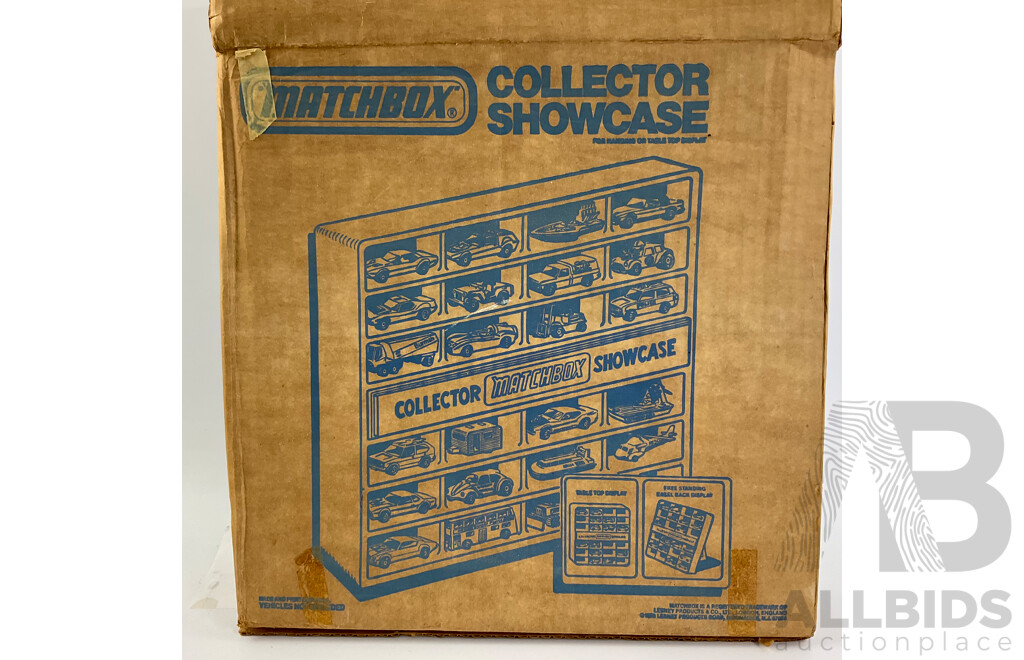 Vintage Matchbox Collector Show Case with Original Box
