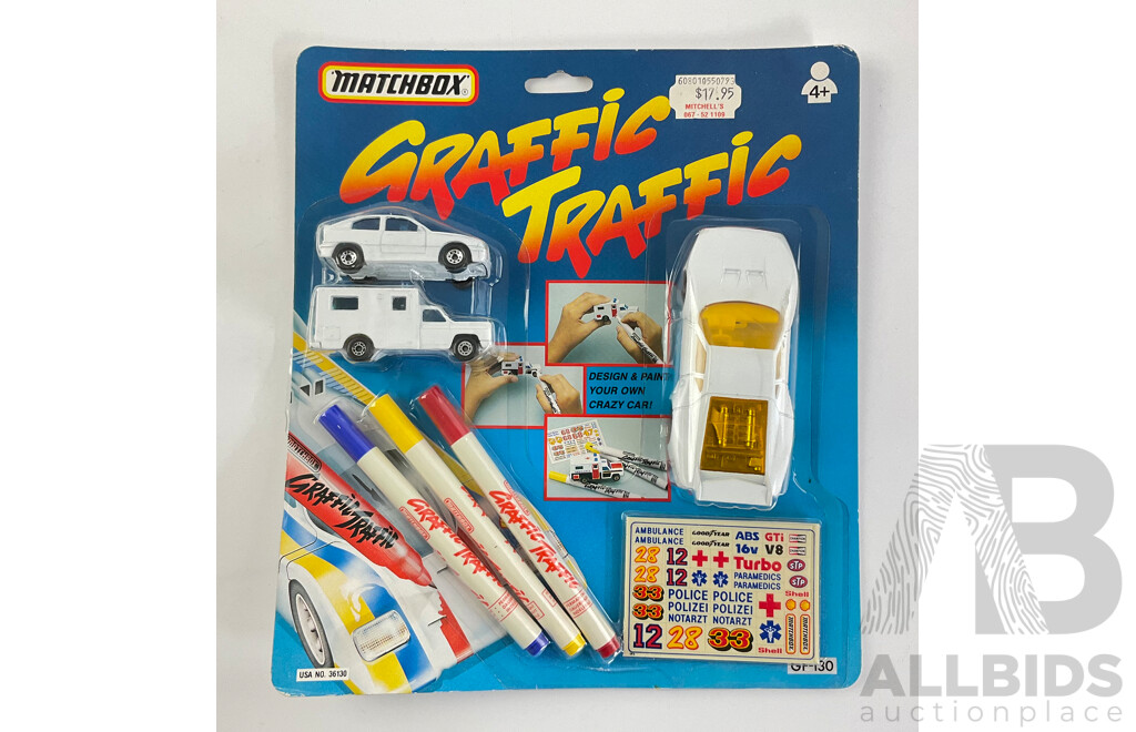 Early 1990’s Matchbox Graffic Traffic in Original Packaging GF-130