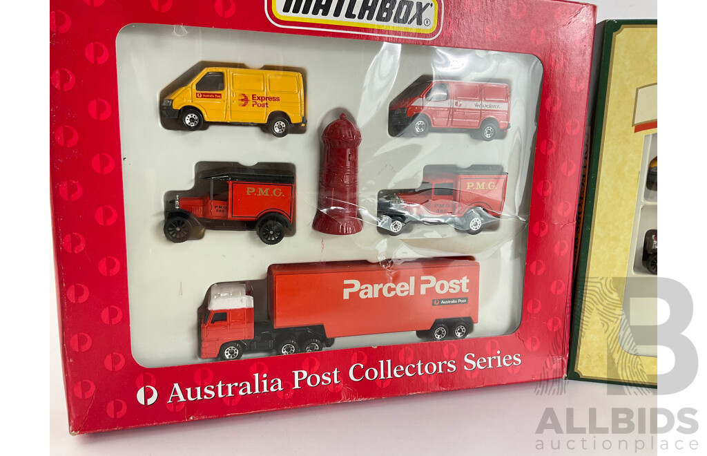 Two Matchbox Australia Post Collectors Heritage Transport Series Sets