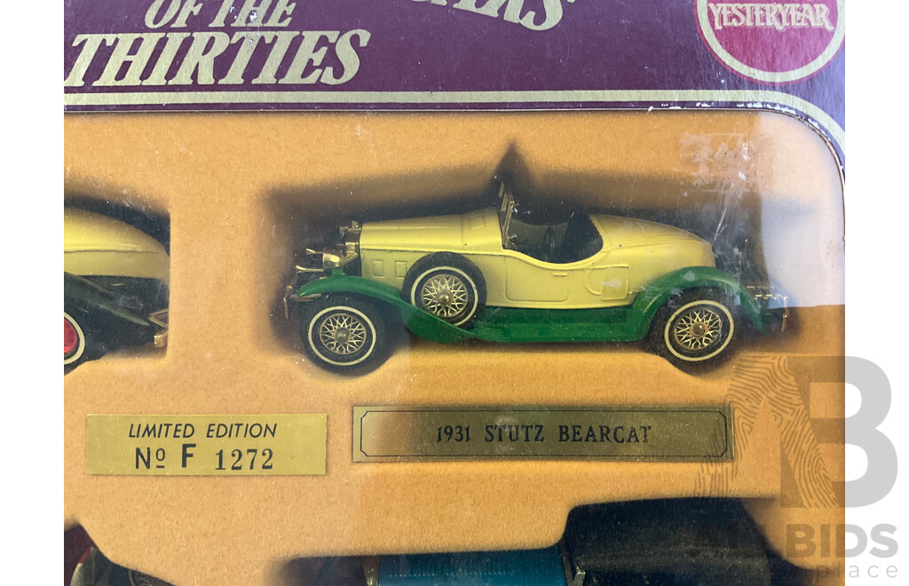 Vintage Matchbox Models of Yesteryear Classic Sports Cars of the Thirties Box Set