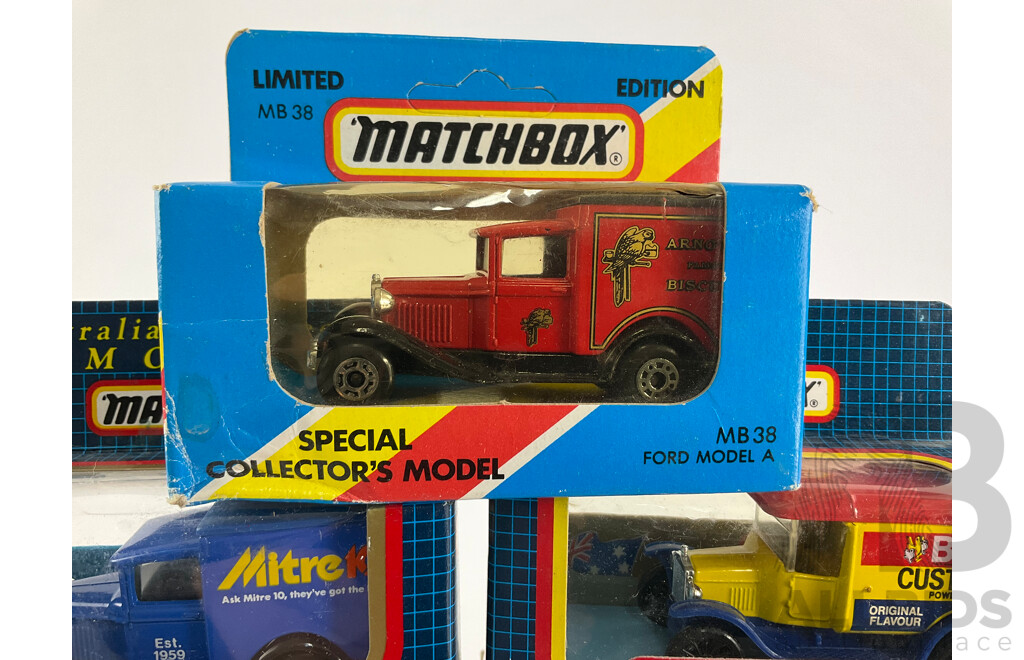 Collection of 1980's-90's Matchbox Vehicles Including London Taxi, Peterbilt Readymix, Audi Quattro, Sauber Group C