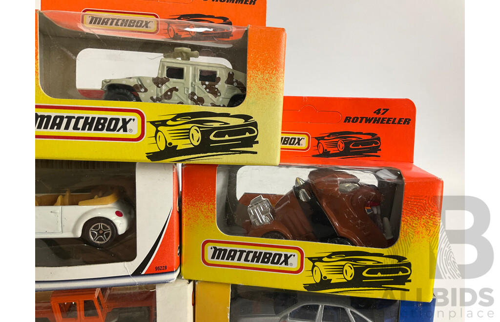 Vintage Matchbox Vehicles Including 1933 Ford Street Rod, Sydney 2000 Torch Relay Cars, 1956 Ford Pick Up, Volkswagen Bus