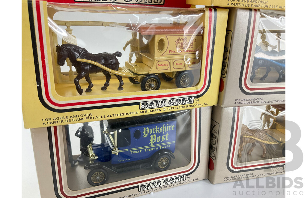 Vintage Lledo Days Gone Vehicles Including Trucks, Buses and Horse Drawn Vehicles