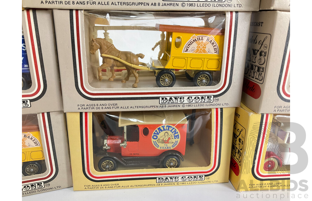 Vintage Lledo Days Gone Vehicles Including Trucks, Buses and Horse Drawn Vehicles
