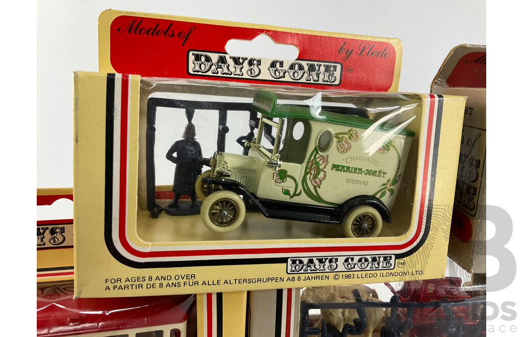 Vintage Lledo Days Gone Vehicles Including Trucks, Buses and Horse Drawn Vehicles