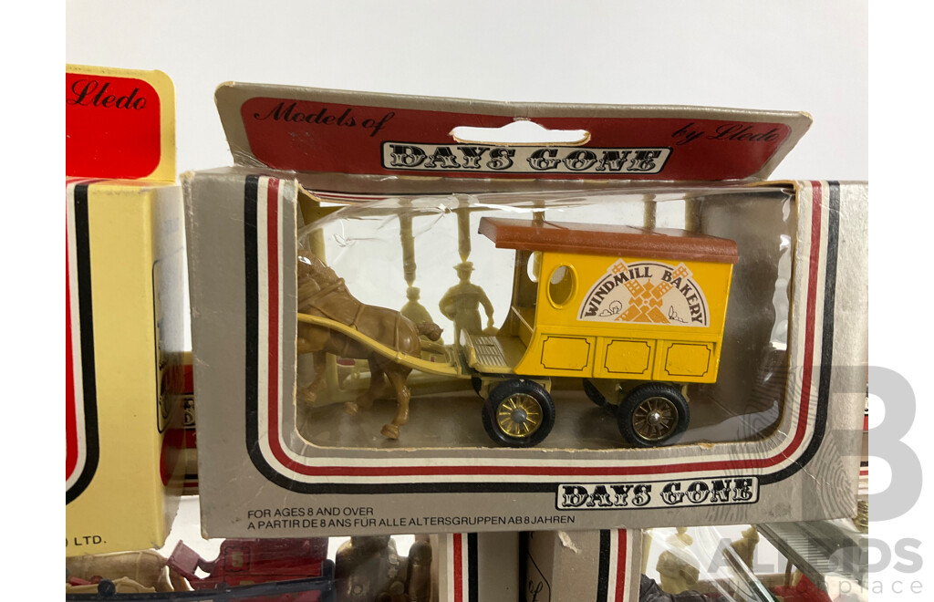Vintage Lledo Days Gone Vehicles Including Trucks, Buses and Horse Drawn Vehicles
