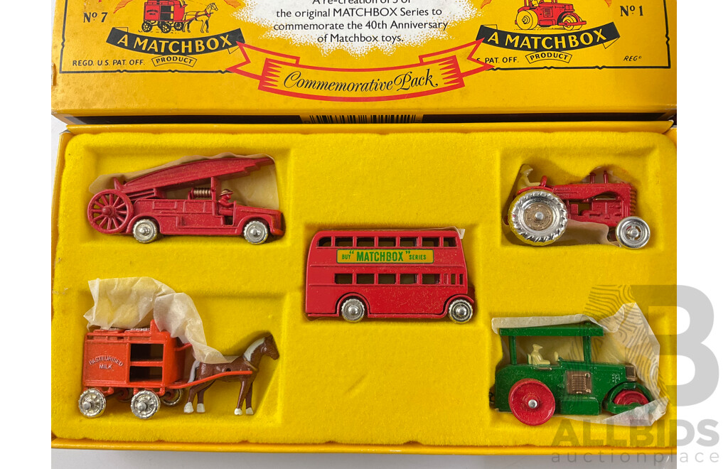 Matchbox 40th Anniversary Collection Commemorative Pack and Australian Vintage Collection Limited Edition Gift Set