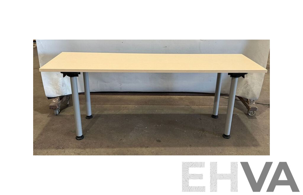 Timber Laminate Office Tables - Lot of 2
