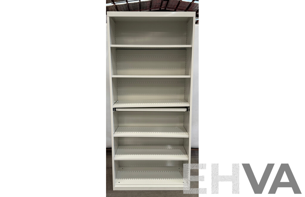 Beige Metal Storage Shelving