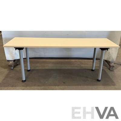 Timber Laminate Office Tables - Lot of 2