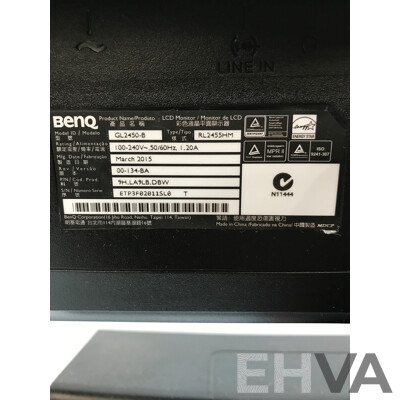BenQ (GL2450-B) 24-Inch Full HD (1080p) Widescreen LED-Backlit LCD Monitor