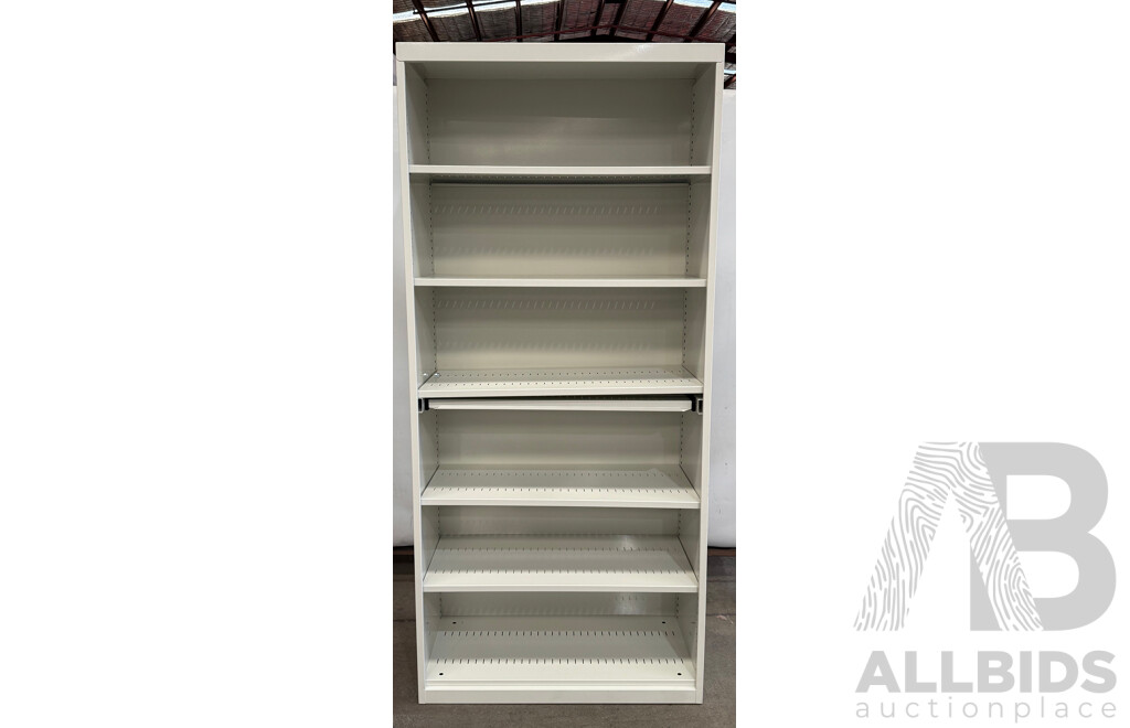 Beige Metal Storage Shelving